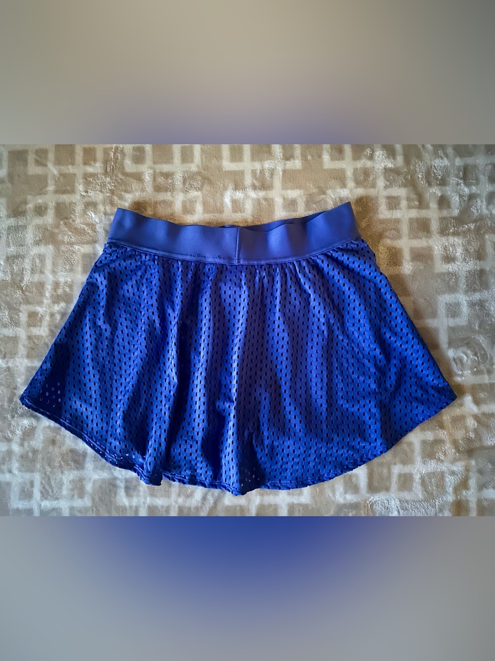 Nike Royal Blue Mesh Skater Tennis Skort with Swoosh - Picture 5 of 5